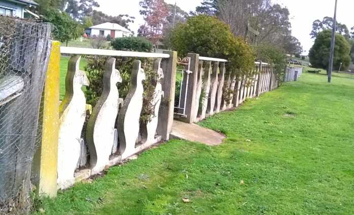 The kangaroo fence, Argyle Street
