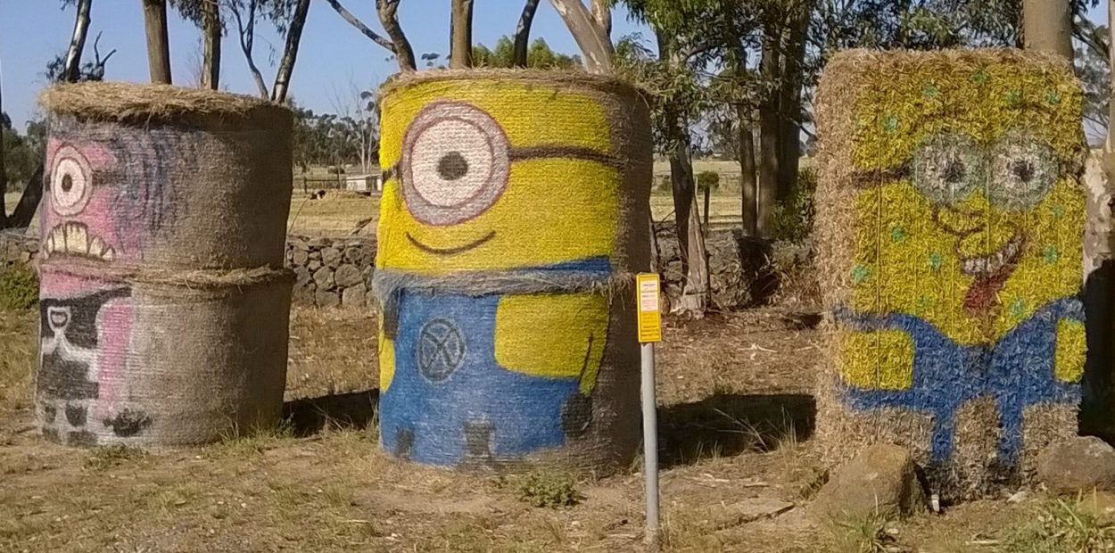 Painted Haybales
